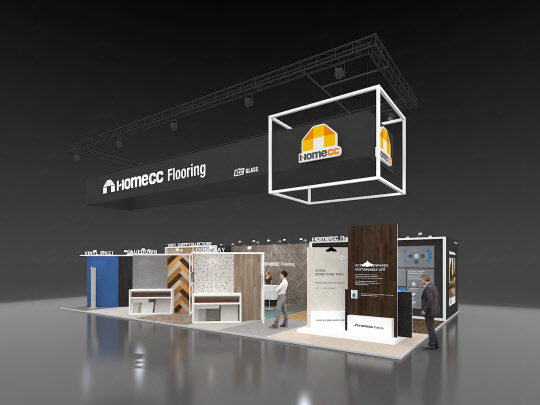 홈씨씨 TISE 2022 전시부스 조감도